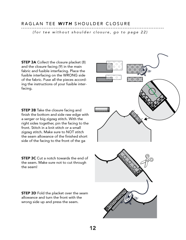 Raglan Tee PDF Sewing Pattern