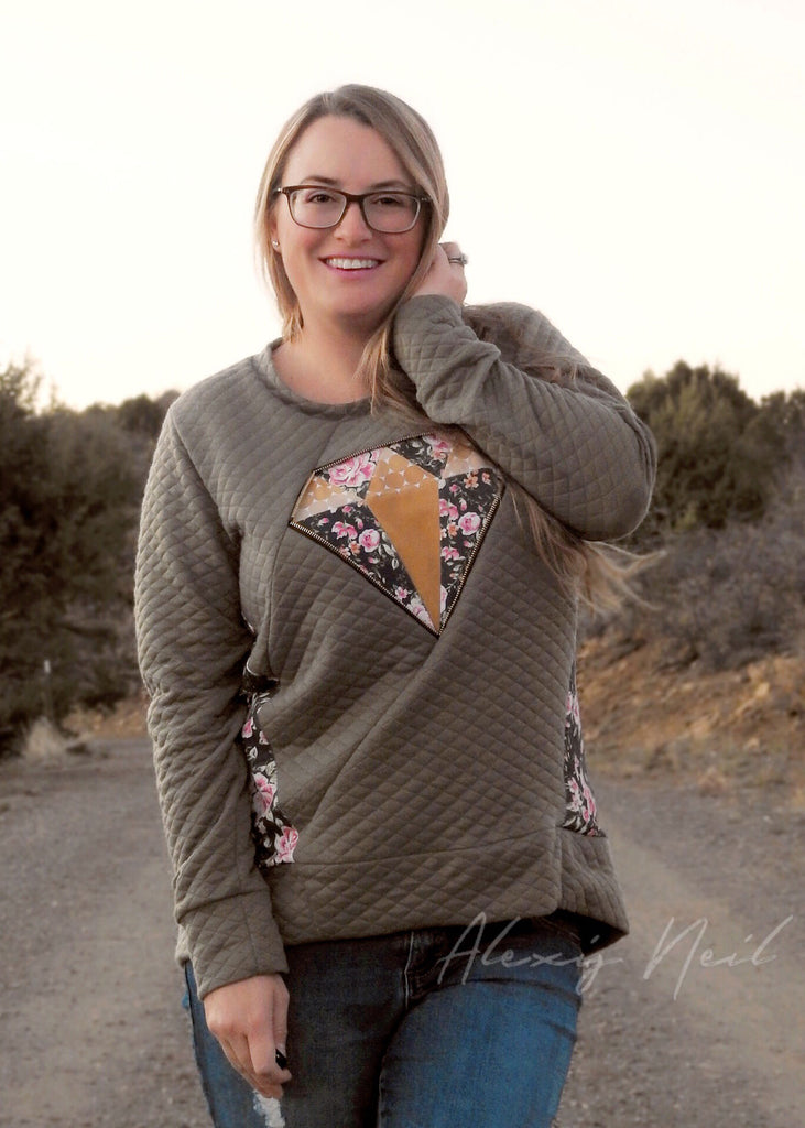 Dia Adult Sweater PDF Sewing Pattern