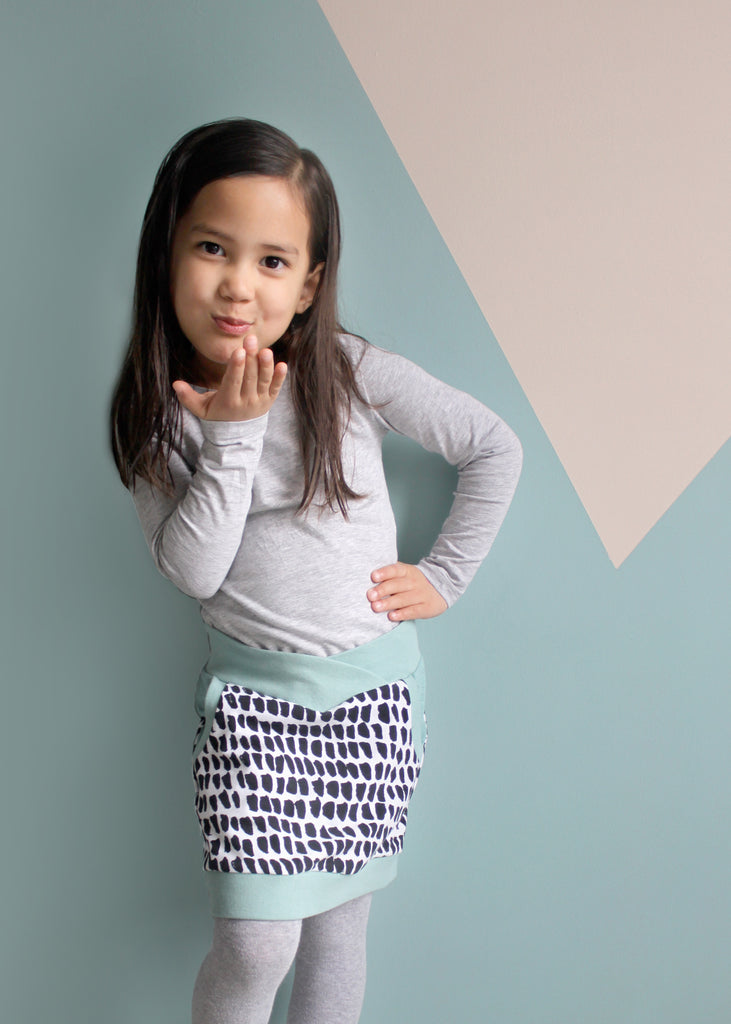 Yemen's Woven Yoke Skirt Sizes 2T to 14 Kids PDF Pattern