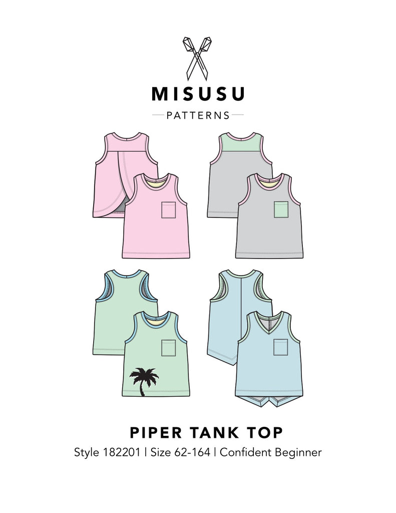 Piper Tank Top PDF Sewing Pattern