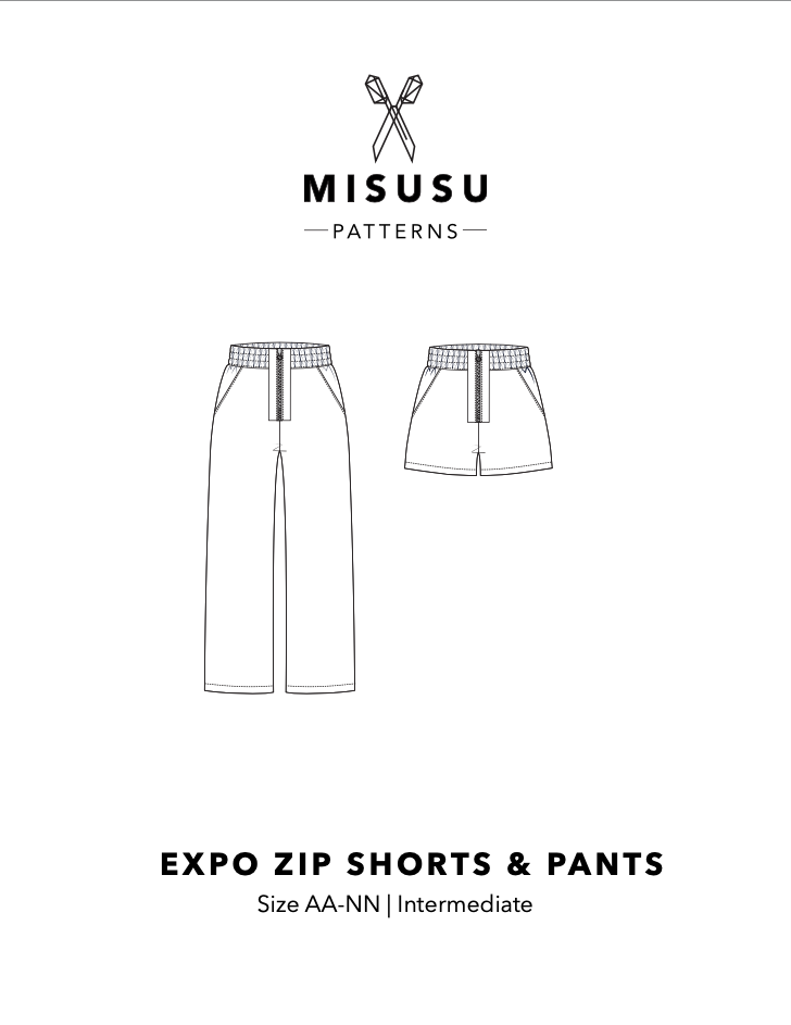 Expo Zip Shorts & Pants PDF Sewing Pattern