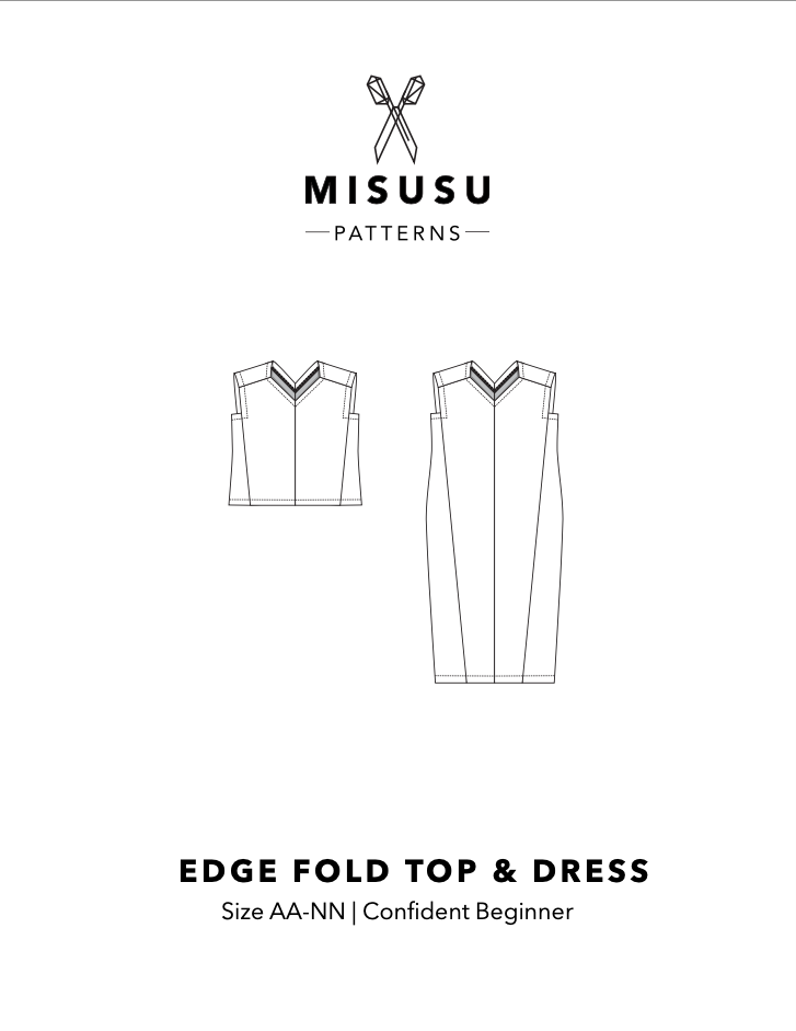 Edge Fold Top & Dress PDF Sewing Pattern