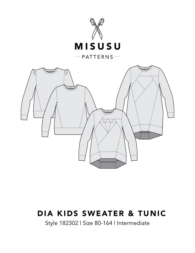 Dia Kids Sweater & Tunic PDF Sewing Pattern