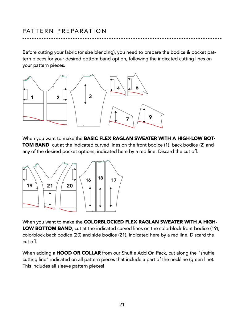 Flex Raglan Sweater PDF Sewing Pattern