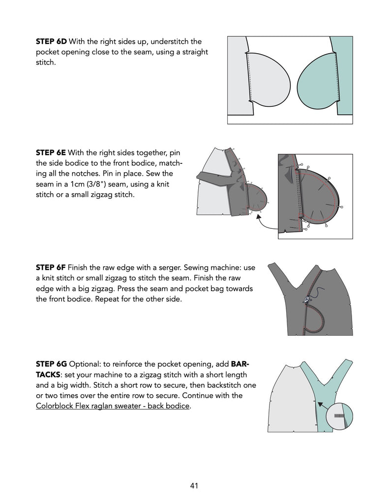 Flex Raglan Sweater PDF Sewing Pattern