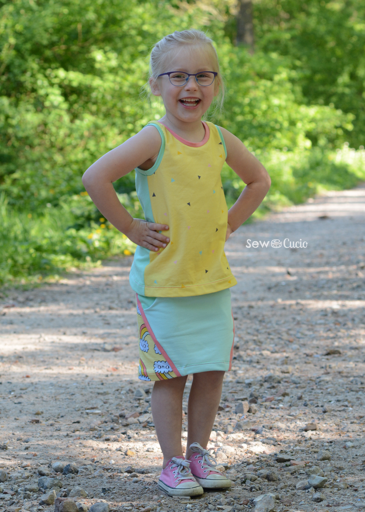 BUNDLE - Doris Skirt & Piper Tank Top PDF Sewing Pattern Bundle