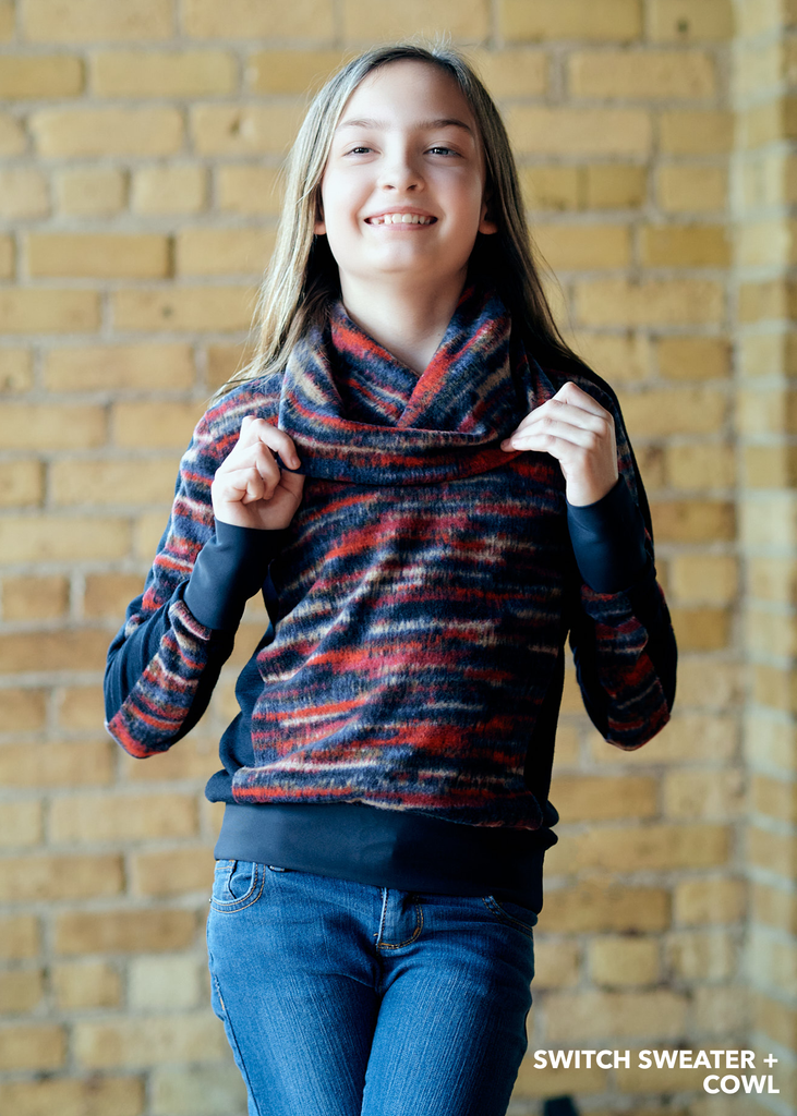 BUNDLE - Flex Raglan Sweater & Switch Crew Sweater & Shuffle Add On PDF Sewing Pattern Bundle