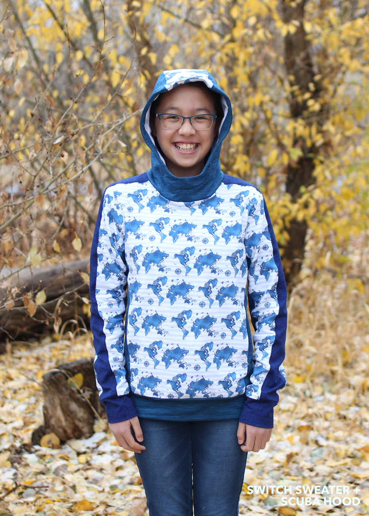 BUNDLE - Flex Raglan Sweater & Switch Crew Sweater & Shuffle Add On PDF Sewing Pattern Bundle