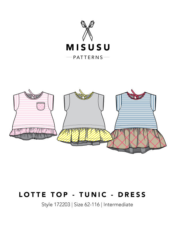 Lotte Dress - Tunic - Top PDF Sewing Pattern