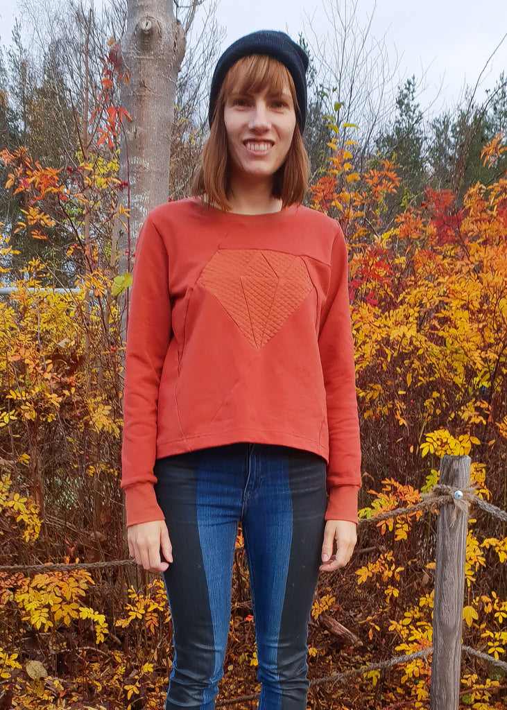 Dia Adult Sweater PDF Sewing Pattern