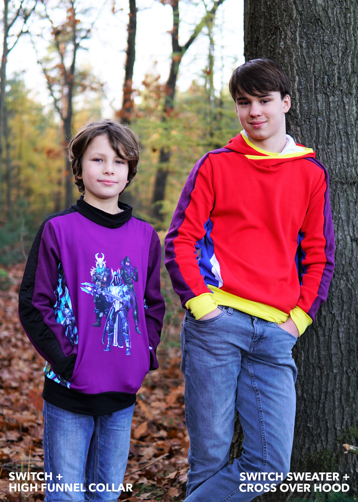 BUNDLE - Flex Raglan Sweater & Switch Crew Sweater & Shuffle Add On PDF Sewing Pattern Bundle