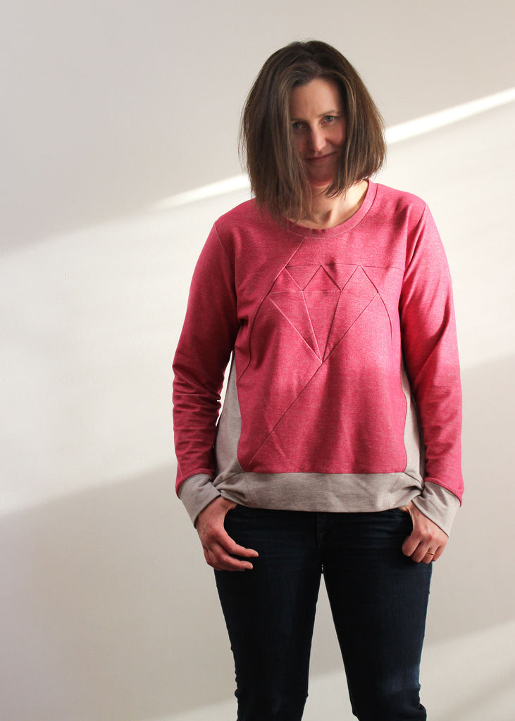 Dia Adult Sweater PDF Sewing Pattern