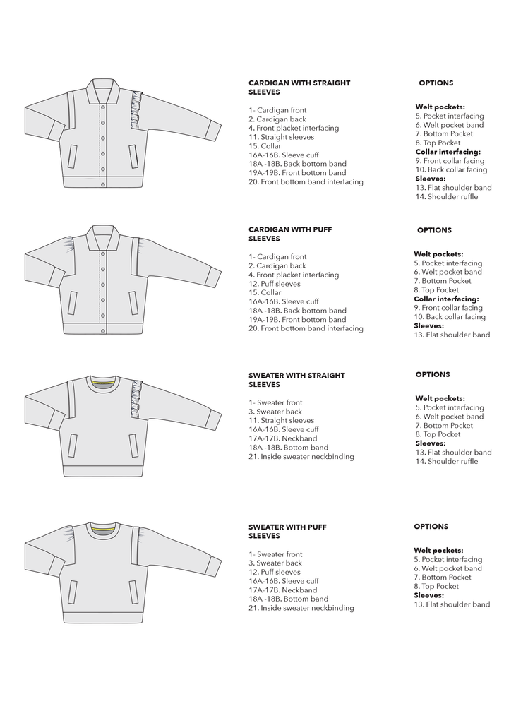 Cube Cardigan PDF Sewing Pattern