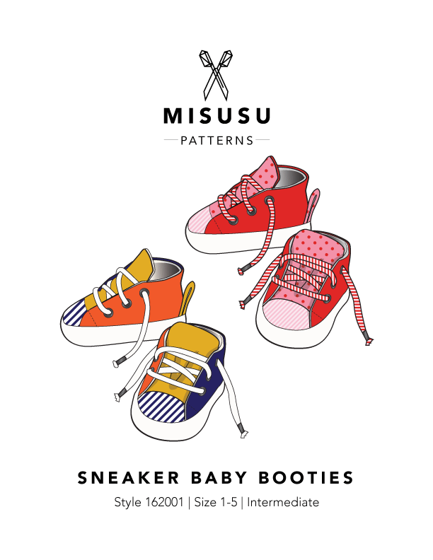 Sneaker Baby Booties PDF Sewing Pattern