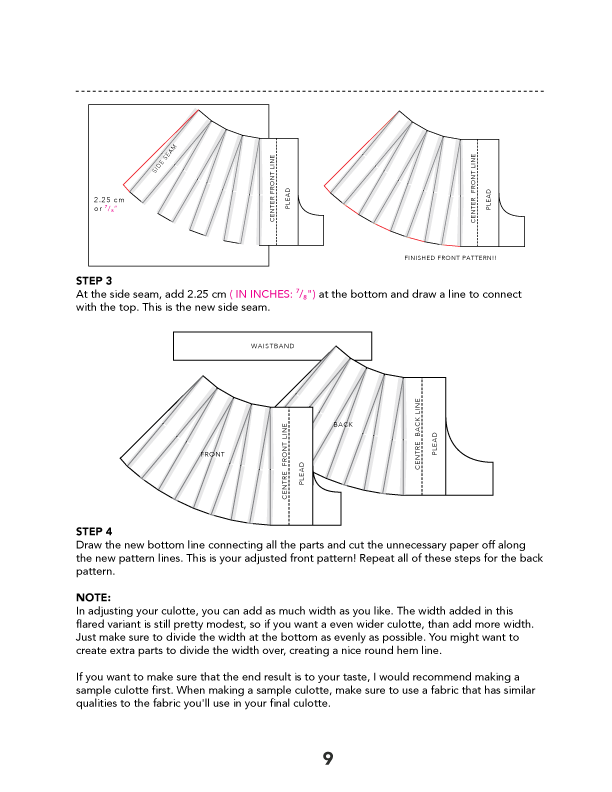 Emily Culottes Digital Sewing Pattern (PDF)