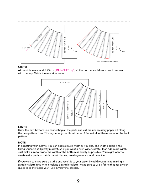 Culottes PDF Sewing Tutorial