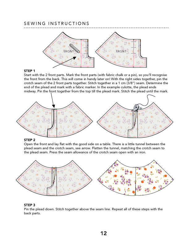 Culottes PDF Sewing Tutorial